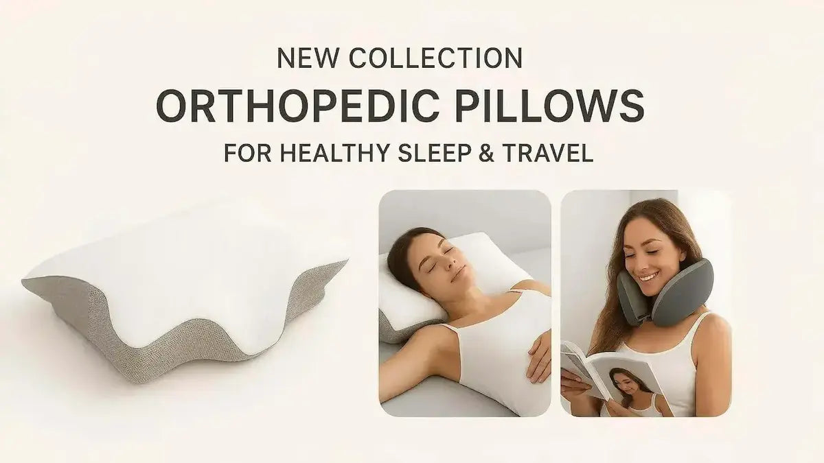 New collection of orthopedic pillows – premium memory foam, ergonomic design for better sleep