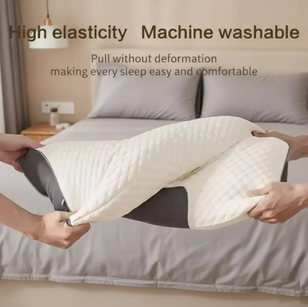 Adjustable neck pillow with washable cover – customizable support, easy to clean, ideal for home & travel