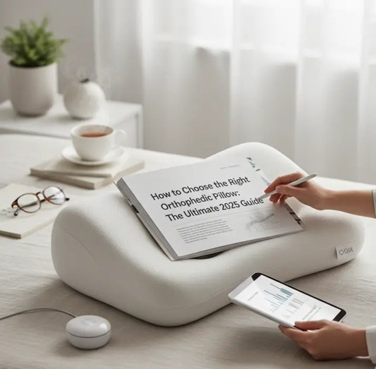 Elitsiti Orthopedic Memory Foam Pillow for neck pain relief — shown with 2025 buyer’s guide. Ideal for side sleepers and back pain sufferers.