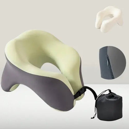Green cooling gel travel pillow Elitsiti — stays fresh during summer trips