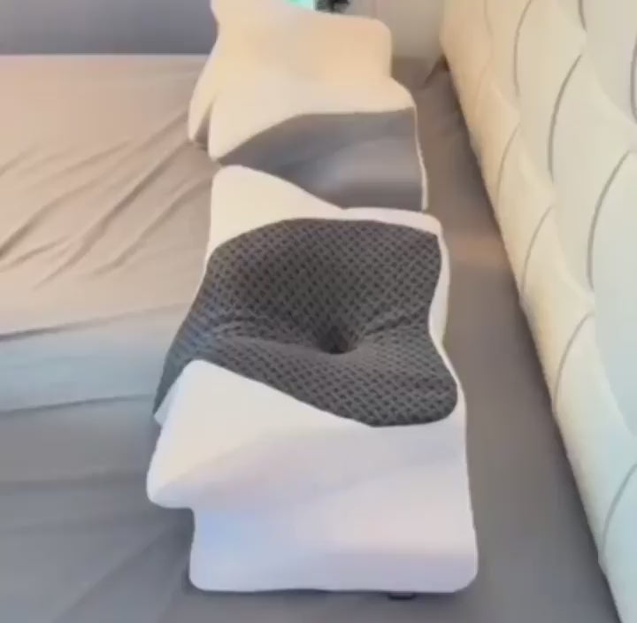Orthopedic Memory Foam Neck Pillow for Pain Relief.