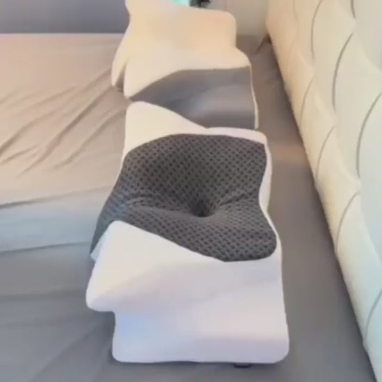 How to use orthopedic memory foam pillow for maximum neck support — video guide